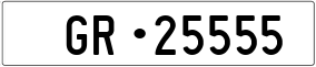 Trailer License Plate